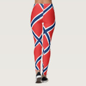 Noorse vlag Patriottisch Leggings (Achterkant)