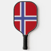 Noorse vlag pickleball paddle (Achterkant)