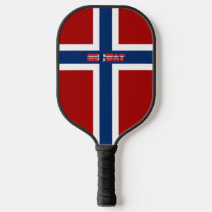 Noorse vlag pickleball paddle
