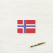 Noorse vlag post-it® notes (Op bureau)