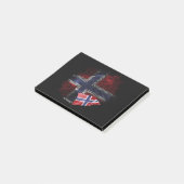 Noorse vlag post-it® notes (Schuin)