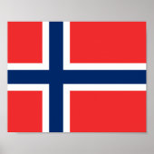 Noorse vlag poster (Voorkant)