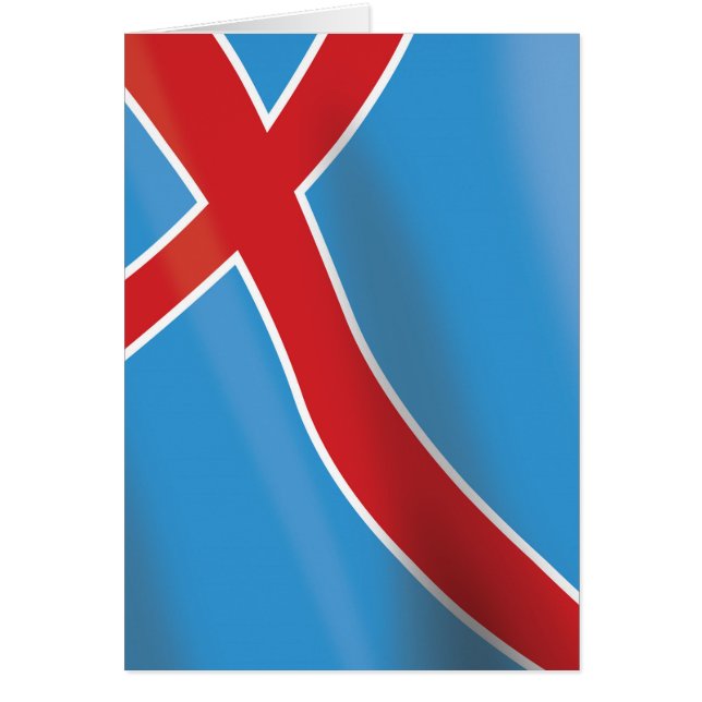 Noorse vlag reisposter (Voorkant)