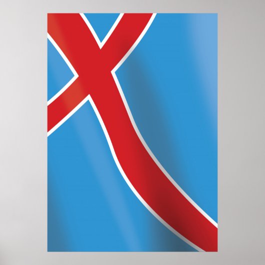 Noorse vlag reisposter poster (Voorkant)