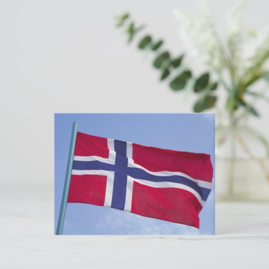 Noorse vlag RF) Briefkaart (Staand voorkant)