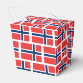 Noorse vlag Scandinavian pride Favor Box Bedankdoosjes (Achterkant)