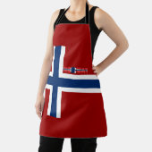 Noorse vlag schort (Insitu)