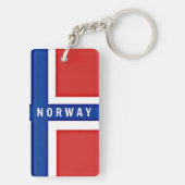 Noorse vlag sleutelhanger (achterkant)