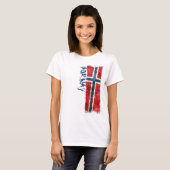 Noorse vlag t-shirt (Voorkant volledig)