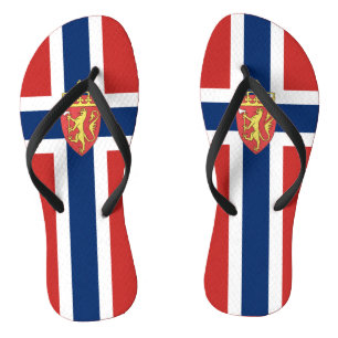 Noorse vlag teenslippers