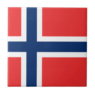Noorse vlag tegeltje