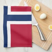 Noorse vlag theedoek (Quarter Fold)