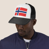 Noorse vlag trucker pet (In situ)