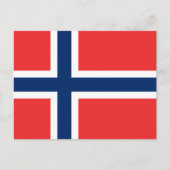 Noorse vlag, vlag van Noorwegen Briefkaart (Voorkant)