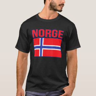 Noorse vlag Vlag van Noorwegen Noorse vlag T-shirt