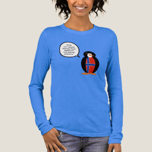 Noorse Vlag Wilde Natuur Pinguïn Persoonlijk Tri-Blend Shirt