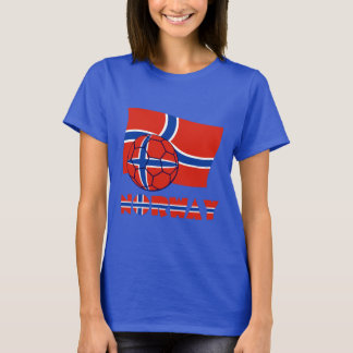 Noorse Voetbal en Vlag T-shirt