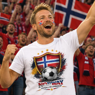 Noorse Voetbalfan Noors Voetbal WK T-shirt