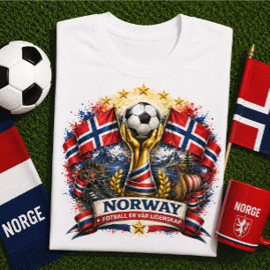Noorse Voetbalfan Noors Voetbal WK T-shirt