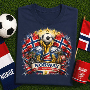 Noorse Voetbalfan Noors Voetbal WK T-shirt
