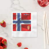 Noorse wapenschild servet (Insitu)