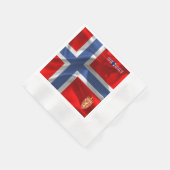 Noorse wapenschild servet (Hoek)