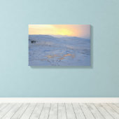 Noorse winter canvas afdruk (Insitu (Houten vloer))