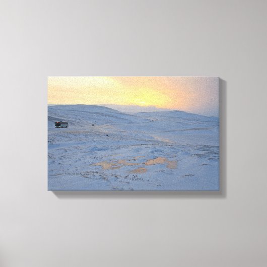 Noorse winter canvas afdruk (Voorkant)