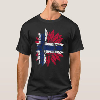 Noorse Zonnebloem Noorwegen Noors T-shirt