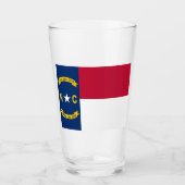 NOORTH CAROLINA FLAG GLAS (Voorkant)
