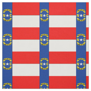 NOORTH CAROLINA Flag Stof