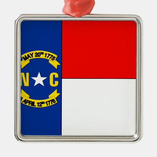NOORTH CAROLINA METALEN ORNAMENT (Voorkant)