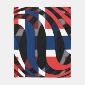 Noorwegen #1 fleece deken (Voorkant)