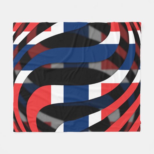 Noorwegen #1 fleece deken (Voorkant (Horizontaal))