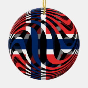 Noorwegen #1 keramisch ornament