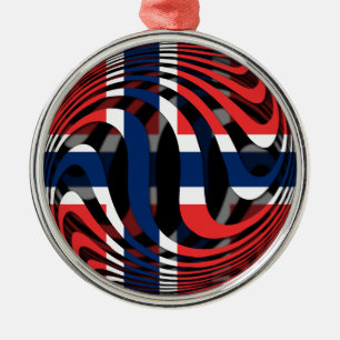 Noorwegen #1 metalen ornament