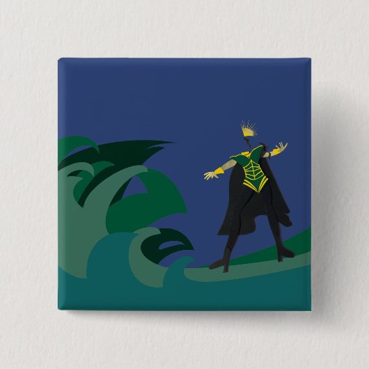 Noorwegen Alessandra Eurovisie 2023-knop Vierkante Button 5,1 Cm (Voorkant)