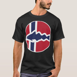 Noorwegen Atlantische kabeljauw Noorse nationale d T-shirt