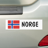 Noorwegen Bumpersticker (Op auto)