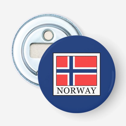 Noorwegen Button Flesopener (Voorkant)