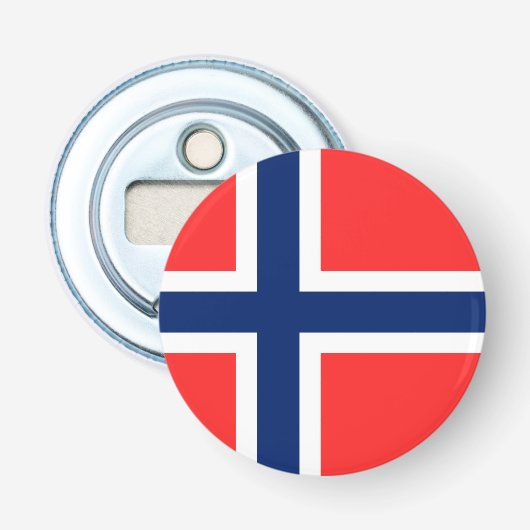 Noorwegen Button Flesopener (Voorkant)