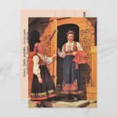  Noorwegen, dames in traditioneel kostuum Briefkaart (Voorkant / Achterkant)