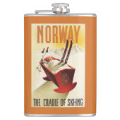 Noorwegen - De wieg van het Skiing Heupfles (Voorkant)