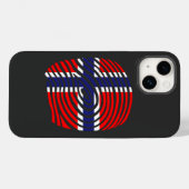 Noorwegen DNA Case-Mate iPhone Case (Achterkant (horizontaal))