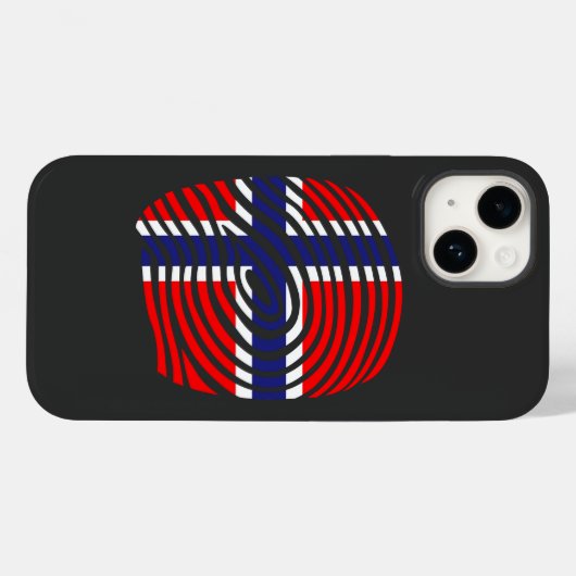 Noorwegen DNA Case-Mate iPhone Case (Achterkant (horizontaal))