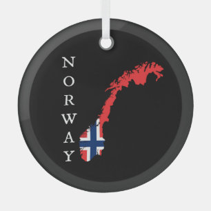 Noorwegen Glas Ornament