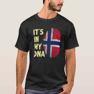 Noorwegen in mijn dna - Noorse vlaggenteam Noorweg T-shirt