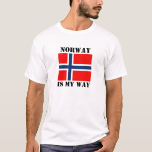 Noorwegen is mijn weg t-shirt