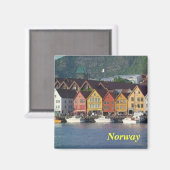 Noorwegen koelkast magneet (Voorkant / Achterkant)