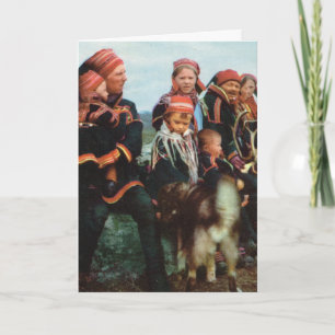 Noorwegen, Lapland, Sami-familie 1950 Kaart